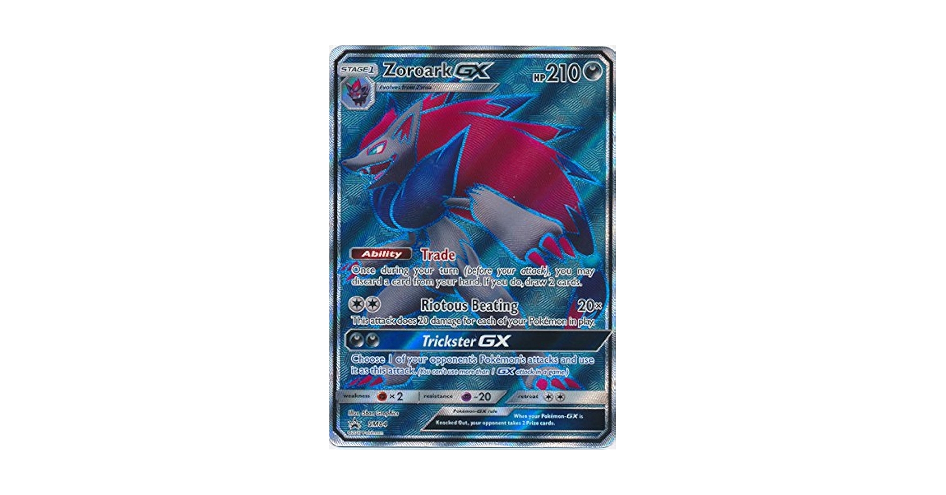 Amazon.com: Pokemon - Zoroark-GX - SM84 - SM Promos : Toys